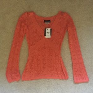 Coral sweater by Magaschoni XS NWT